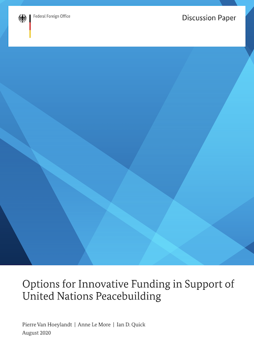 Cover image: innovative funding for UN peacebuilding